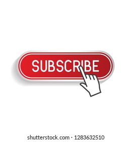 Subscribe Button Label On White Background Stock Vector (royalty Free 