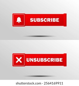 Subscribe Button Vector Art  Icons  and Graphics design