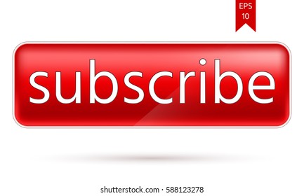 Subscribe button. Vector Illustration.
