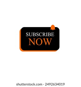 Subscribe button. Vector illustration. Subscribe icon, Template sign for subscribe to channel