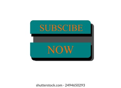 Subscribe button. Vector illustration. Subscribe icon, Template sign for subscribe to channel