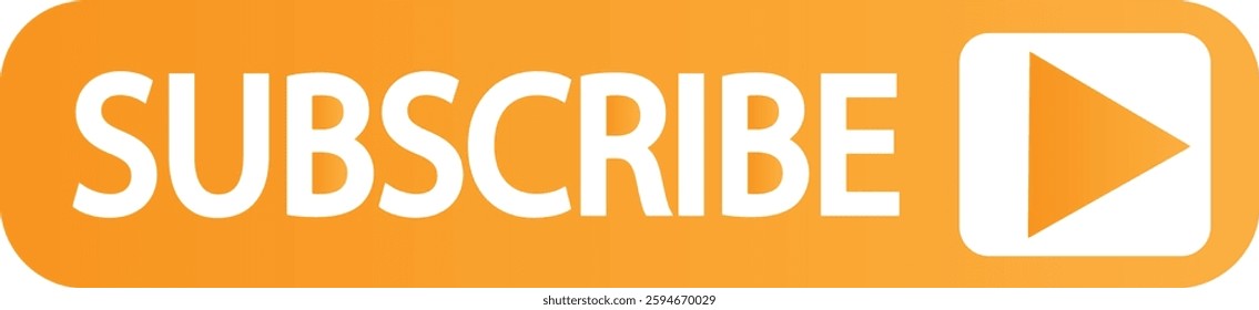 subscribe button yellow beautiful button vector file eps