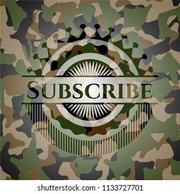 Subscribe camo emblem