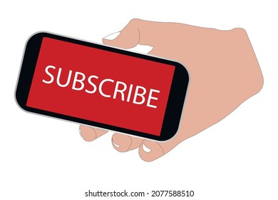 subscribe to the channel new vector art illustration clipart