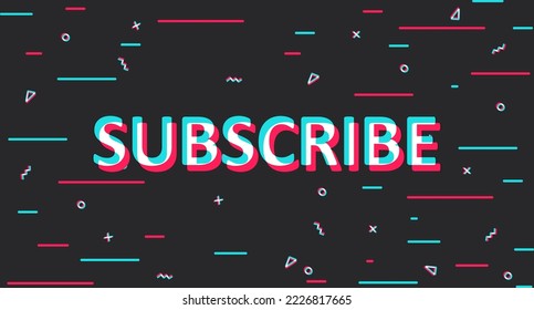 Subscribe. Subscribe to the channel, page in social networks. Background for subscribers. Vector illustration