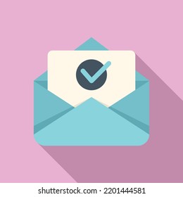 Suscribir el vector plano del icono de correo electrónico. Letra de botón. Correo de interfaz