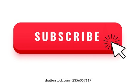 subscribe and follow me button for your youtube channel vector