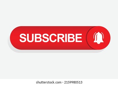 Subscribe icon with bell button illustration for web elements.