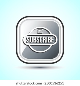 Subscribe Icon Button Design Illustration Subscribe Channel Button