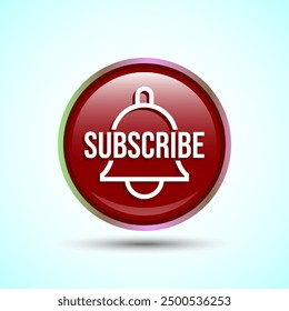 Subscribe Icon Button Design Illustration Subscribe Channel Button