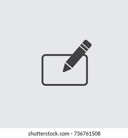 Icono de suscripción en un diseño plano en color negro. Pos10 de ilustración del vector