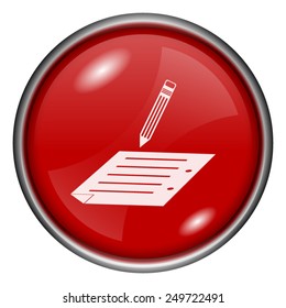 Subscribe icon. Internet button on white background. 