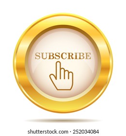 Subscribe icon. Internet button on white background. EPS10 vector. 