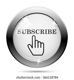 Subscribe icon. Internet button on white background. EPS10 vector.