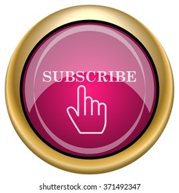 Subscribe icon. Internet button on white background. EPS10 vector.
