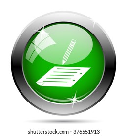 Subscribe icon. Internet button on white background. EPS10 vector.
