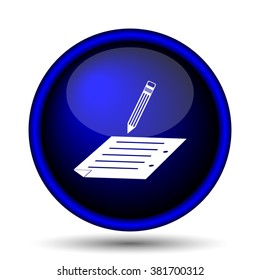 Subscribe icon. Internet button on white background. EPS10 vector
