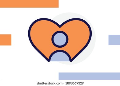  Subscribe icon line filled color concept related business, seo, marketing and finance elements.
