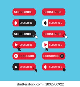 Subscribe icon modern design template.