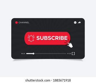 Subscribe icon modern design template