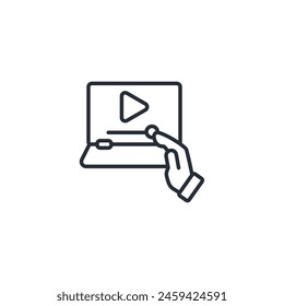 Subscribe icon. vector.Editable stroke.linear style sign for use web design,logo.Symbol illustration.