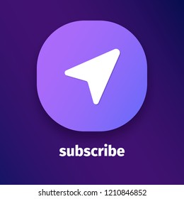 Subscribe icon for web and mobile applications