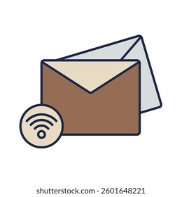 subscribe icons isolated on White Background. Flat style design