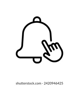Abonnieren Sie die Illustration zum Logo der Schnittstellenlinie. Interface Icon-Set. Geeignet für Webdesign, Logo, App.