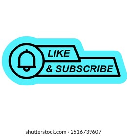 subscribe and like channel icon