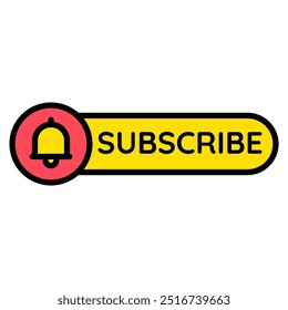 ícone inscrever e canal do tipo
