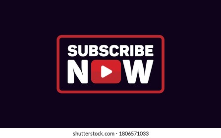 Subscribe Now Button, Icon, Sign Vector Eps