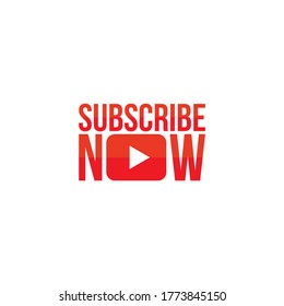 subscribe now button template vector eps red color