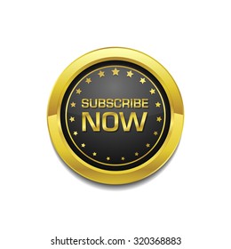 Subscribe Now Glossy Shiny Circular Vector Button