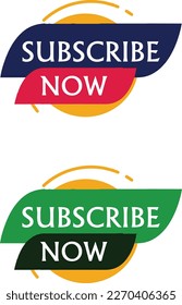 Suscripción Ahora Etiqueta Modelo Vector Plantilla Diseño Ilustración Imágenes Diseño Vector