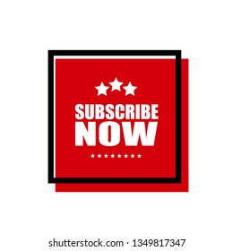 subscribe now red banner