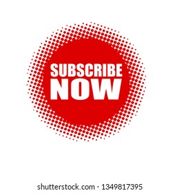 Subscribe Now Red Banner Stock Vector (Royalty Free) 1349817395 ...