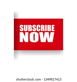 subscribe now red banner