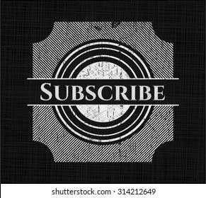 Subscribe on chalkboard