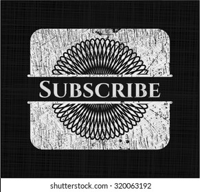 Subscribe on chalkboard