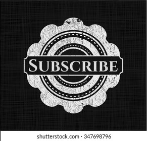Subscribe on chalkboard