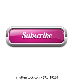  Subscribe Rectangular Shiny Button