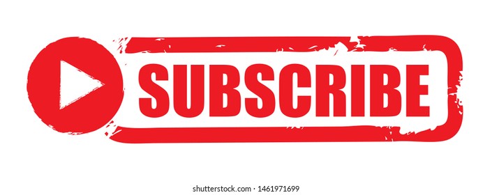 subscribe red grunge rubber stamp on white background. Vector illustration