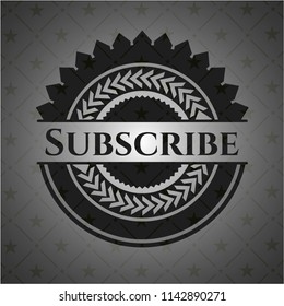 Subscribe retro style black emblem