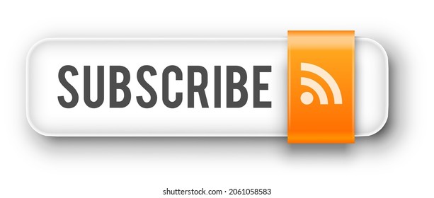 Subscribe RSS button for internet web site