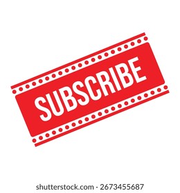 Subscribe rubber stamp. Red subscribe rubber grunge stamp vector illustration - Vector