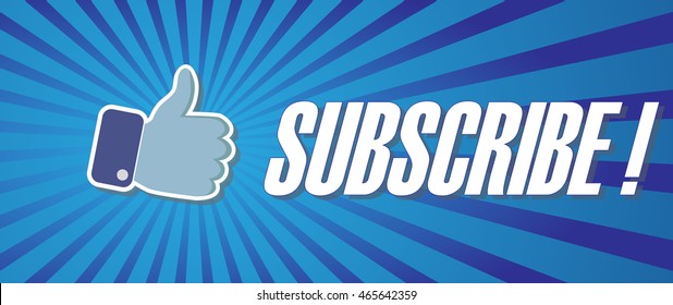Subscribe sign. Vector Illustration