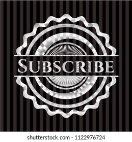 Subscribe silvery emblem