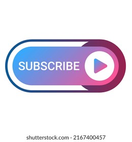 subscribe social media video player channel, icon drawing, vector illustration