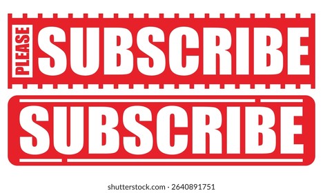 "SUBSCRIBE" sticker icon for social media needs etc.