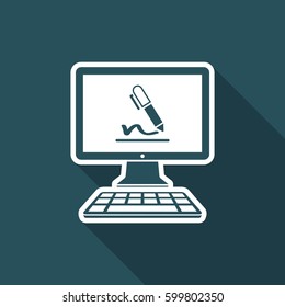 Subscribe terms and conditions - Vector flat icon